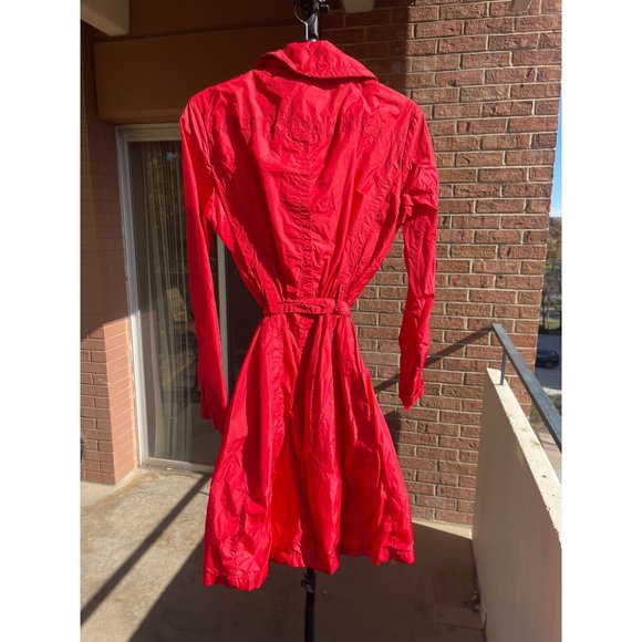 NWT ADD Scarlet Red Trench Jacket Coat Size 6 - Picture 3 of 8